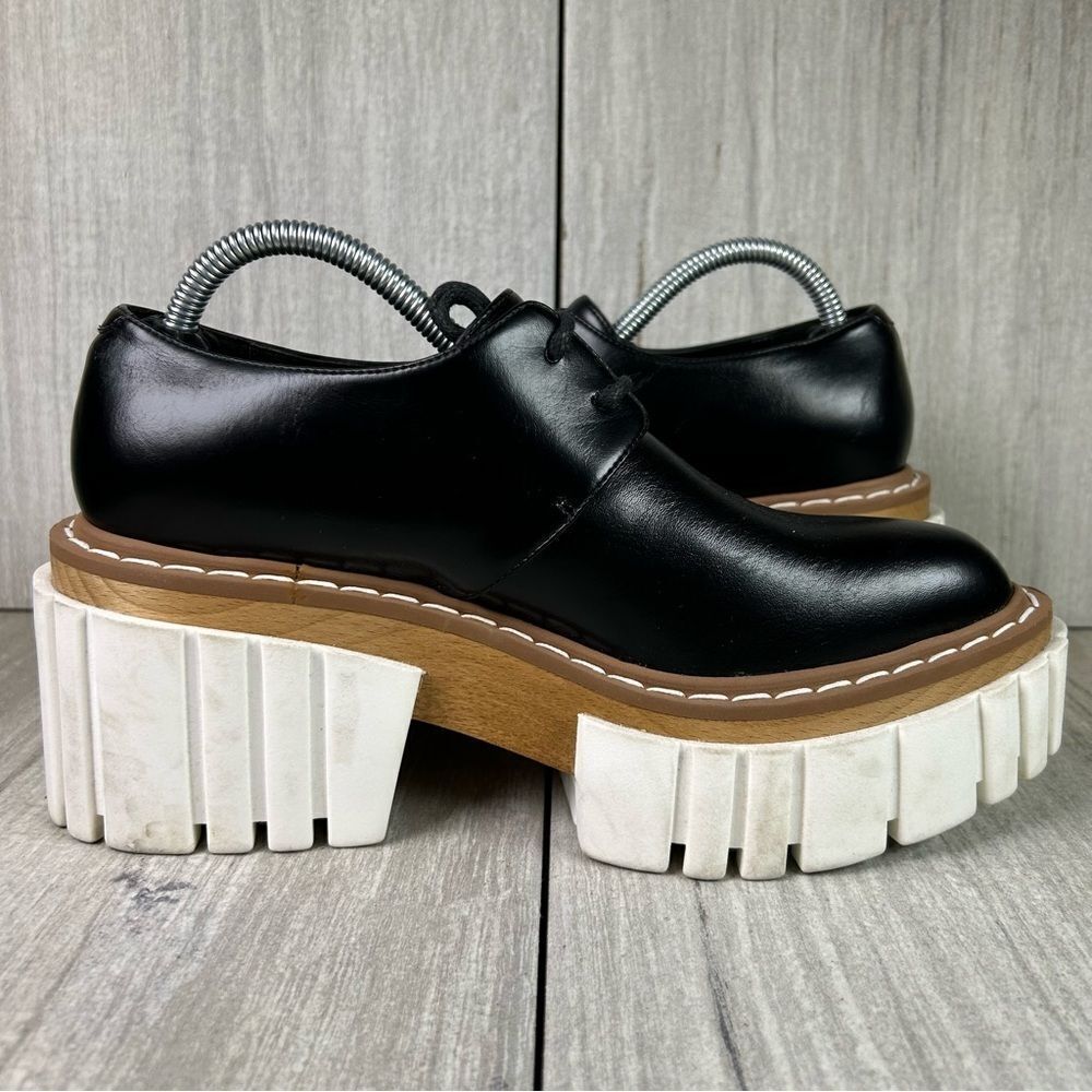 Stella McCartney Emilie Lace Up Platform Chunky Shoes Women’s Size 5.5 35.5 - Picture 4 of 10